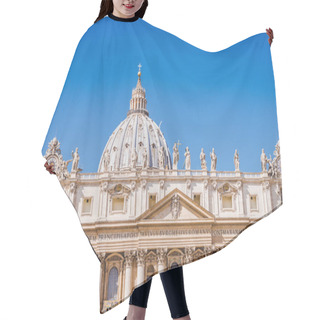 Personality  Beautiful St. Peter's Basilica Under Blue Sky, Vatican, Italy Hair Cutting Cape