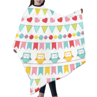 Personality  Bunting And Garland Set Hair Cutting Cape