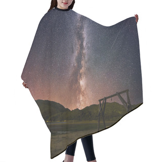 Personality  Milky Way In Summer With A Hanger In Front Hair Cutting Cape