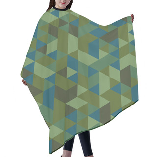 Personality  Camouflage Lowpoly Creative Background Hair Cutting Cape