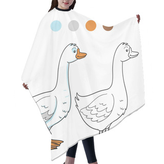 Personality  Coloring Book (goose) Hair Cutting Cape