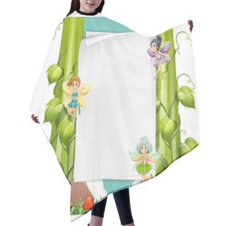 Personality  Paper Design With Fairies Flying Hair Cutting Cape