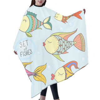 Personality  Various Cute Fishes Collection Hair Cutting Cape