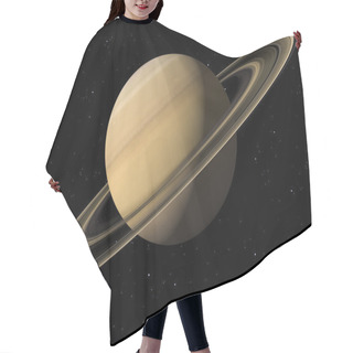 Personality  Planet Saturn With NASA Textures Hair Cutting Cape