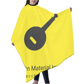 Personality  Banjo Minimal Bright Yellow Material Icon Hair Cutting Cape