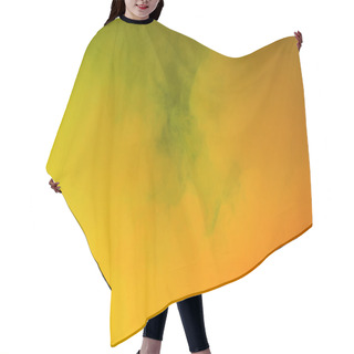 Personality  Abstract Bright Yellow And Orange Ink Explosion, Artistic Background  Hair Cutting Cape