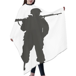 Personality  WW2 Soldier. Warriors Theme Hair Cutting Cape