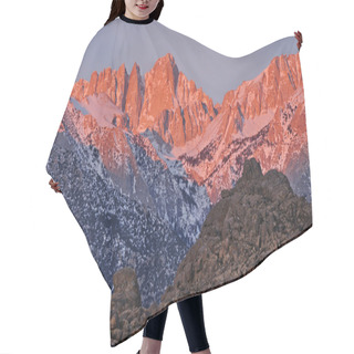 Personality  Mt. Whitney At Sunrise Hair Cutting Cape