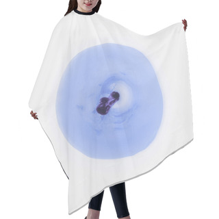 Personality  Abstract Creative Texture With Blue Stain Hair Cutting Cape