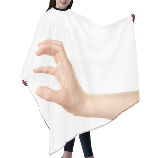 Personality  Female Hand Gesture Hair Cutting Cape