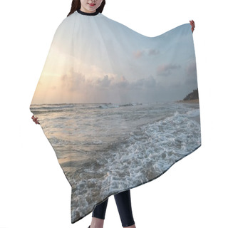 Personality  Sunset Over Sea Hair Cutting Cape