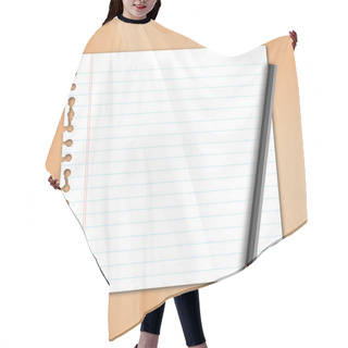 Personality  Line Paper With Pencil Hair Cutting Cape