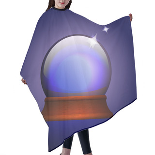 Personality  Vector Illustration Of Magic Ball. Hair Cutting Cape