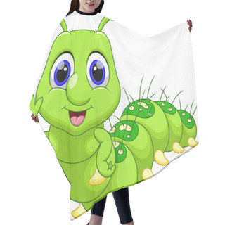 Personality  Funny Caterpillar Cartoon Hair Cutting Cape