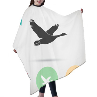 Personality  Flying Duck Bird Icon Hair Cutting Cape