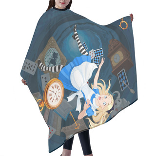 Personality  Alice Is Falling Down Hair Cutting Cape