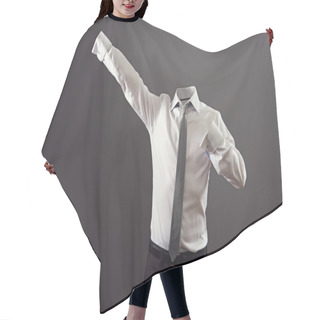 Personality  Invisible Man In Formal Wear Hair Cutting Cape