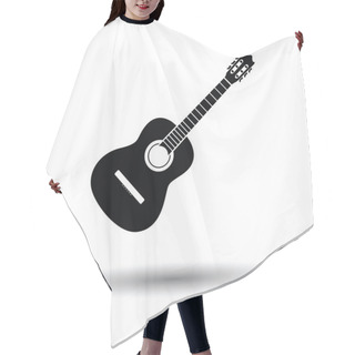 Personality  Acoustic Guitar Icon Hair Cutting Cape