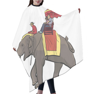 Personality  Elephant Ride Hair Cutting Cape