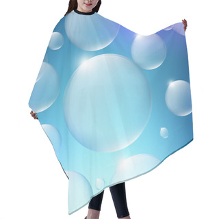 Personality  Group Of Vector Bubbles Hair Cutting Cape
