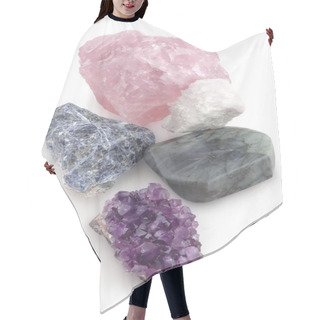 Personality  Top View Of Five Big Gemstones (crystals) Hair Cutting Cape