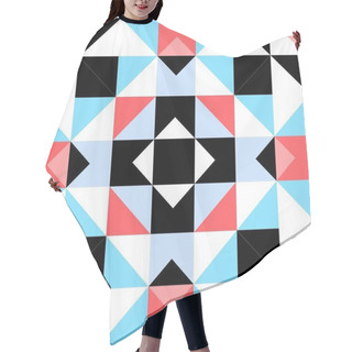 Personality  Seamless Decorative Pattern With Triangular Elements Hair Cutting Cape