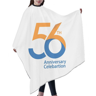 Personality  56 Th Anniversary Celebration Vector Template Design Illustration Hair Cutting Cape