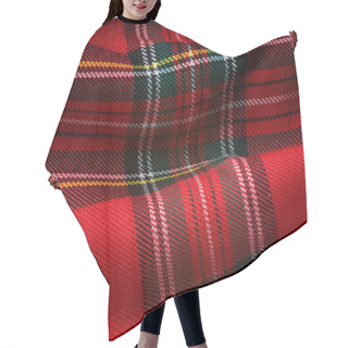 Personality  Checked Texture Fabric Hair Cutting Cape
