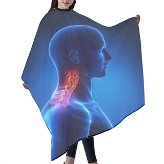Personality  Cervical Spine Lateral View Hair Cutting Cape