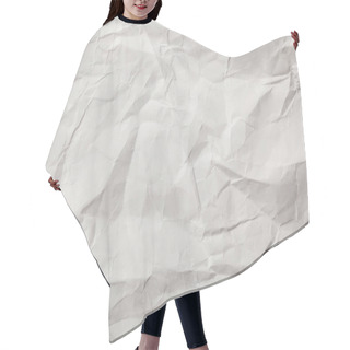 Personality  White Blank Crumpled Page With Copy Space Hair Cutting Cape