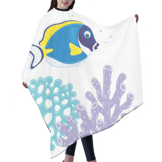 Personality  Blue Surgeon Fish Hair Cutting Cape