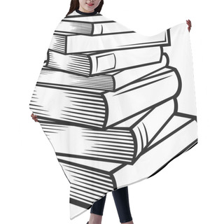 Personality  Stack Of Books (books Stacked) Hair Cutting Cape