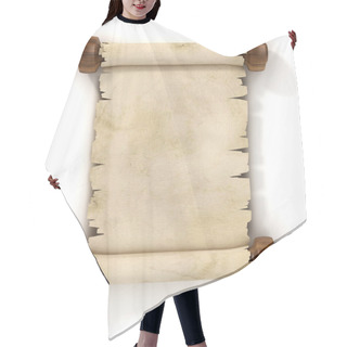 Personality  Parchment Scroll On White Background Hair Cutting Cape