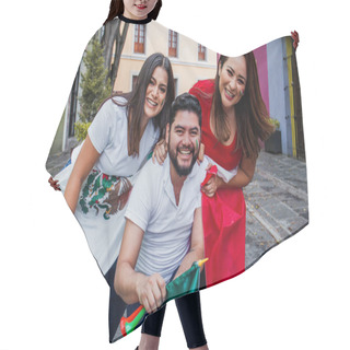 Personality  Mexican People With Flag In Mexican Independence Day In Mexico Hair Cutting Cape