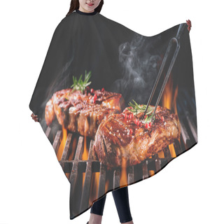Personality  Beef Steaks On The Grill Hair Cutting Cape