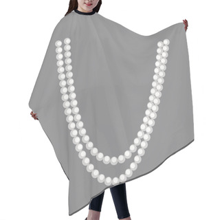 Personality  Pearls Necklace Clipart Hair Cutting Cape