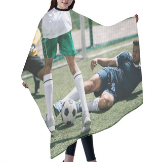 Personality  Multiethnic Soccer Players Hair Cutting Cape