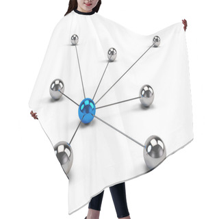 Personality  Concept Of Network, Internet Communication And Social Media Hair Cutting Cape