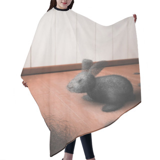 Personality  Dust Bunny On The Floor (  3D Rendering, Illustration ) Hair Cutting Cape