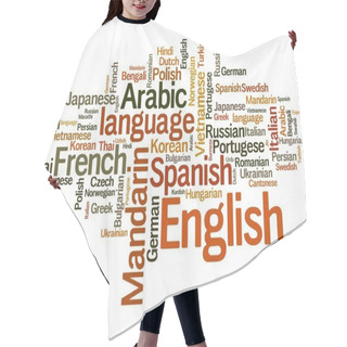 Personality  Languages Tag Cloud Hair Cutting Cape