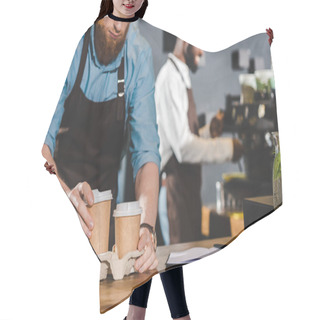 Personality  Barista Hair Cutting Cape