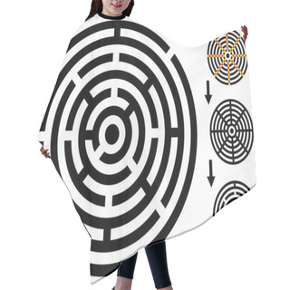 Personality  Maze - Easy Change Maze - Change Color Any Piece Hair Cutting Cape
