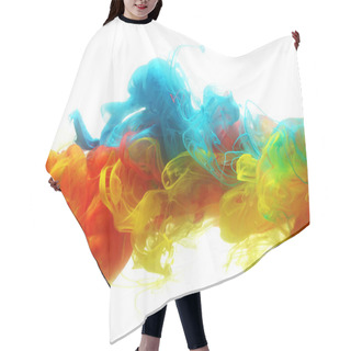 Personality  Colorful Ink In Water Hair Cutting Cape