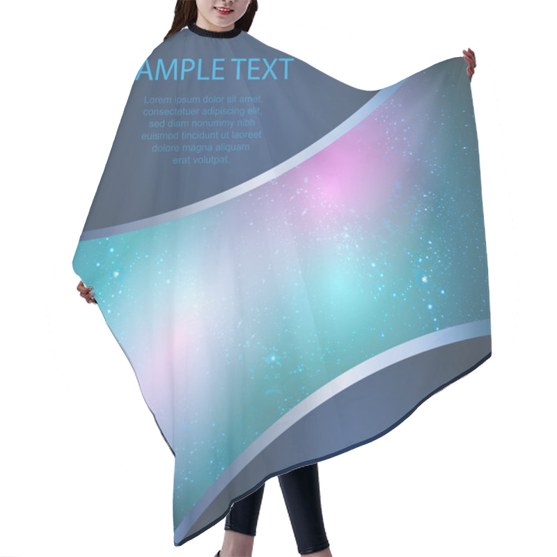 Personality  Vector Cosmic Background, Vector  Illustration  Hair Cutting Cape