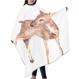 Personality  Watercolor Baby Deer Hair Cutting Cape