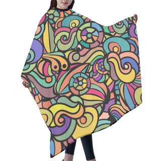 Personality  Seamless Colorful Floral Background Hair Cutting Cape