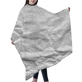 Personality  Gray Recycle Kraft Paper Bag Crumpled Grunge Texture Detail Hair Cutting Cape