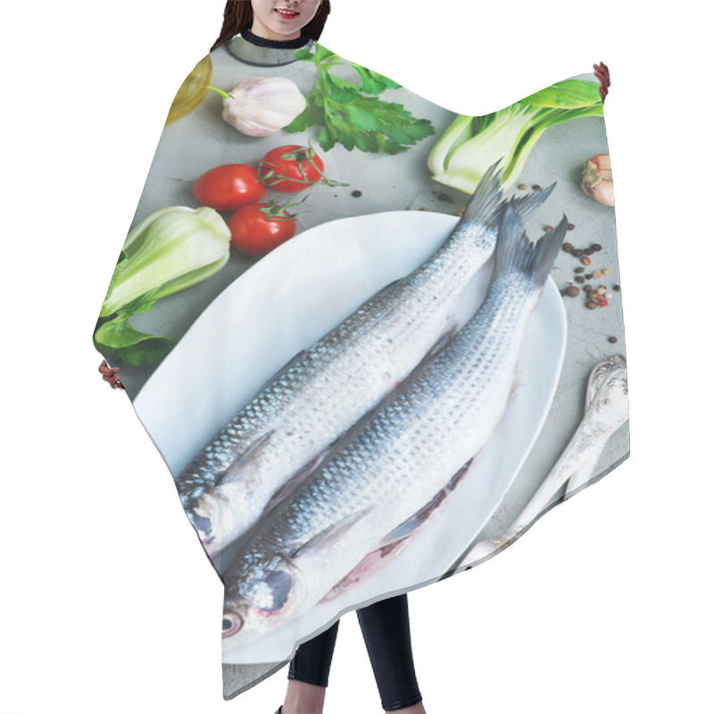 Personality  Raw Fish With Spices Hair Cutting Cape