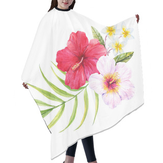 Personality  Watercolor Tropical Composition Hair Cutting Cape