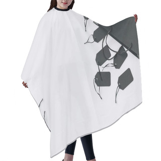Personality  Black Bag And Price Tags Hair Cutting Cape